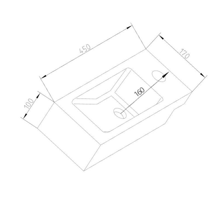 Fonteinset Natuursteen Slim 45 x 17 x 10 cm (afmetingen)