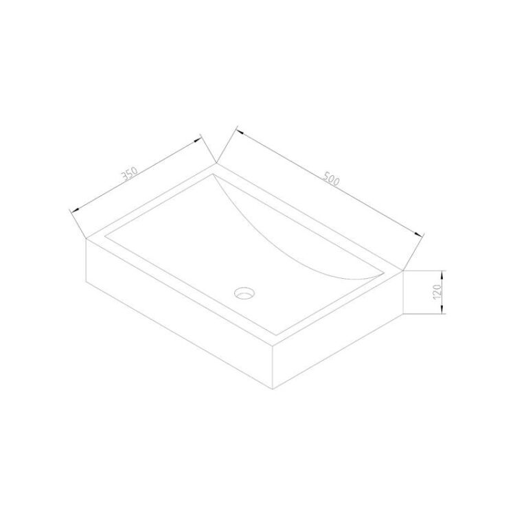 afmetingen waskom natuursteen box
