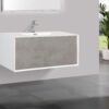 Badmeubel Dicomano wit-beton