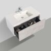 Badmeubel Dicomano wit-beton