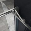 Douchedeur met handig draaideursysteem