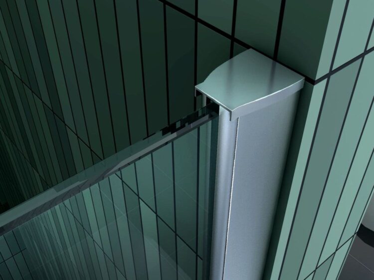 Inloopdouche 220 cm hoog muurprofiel (nieuw)