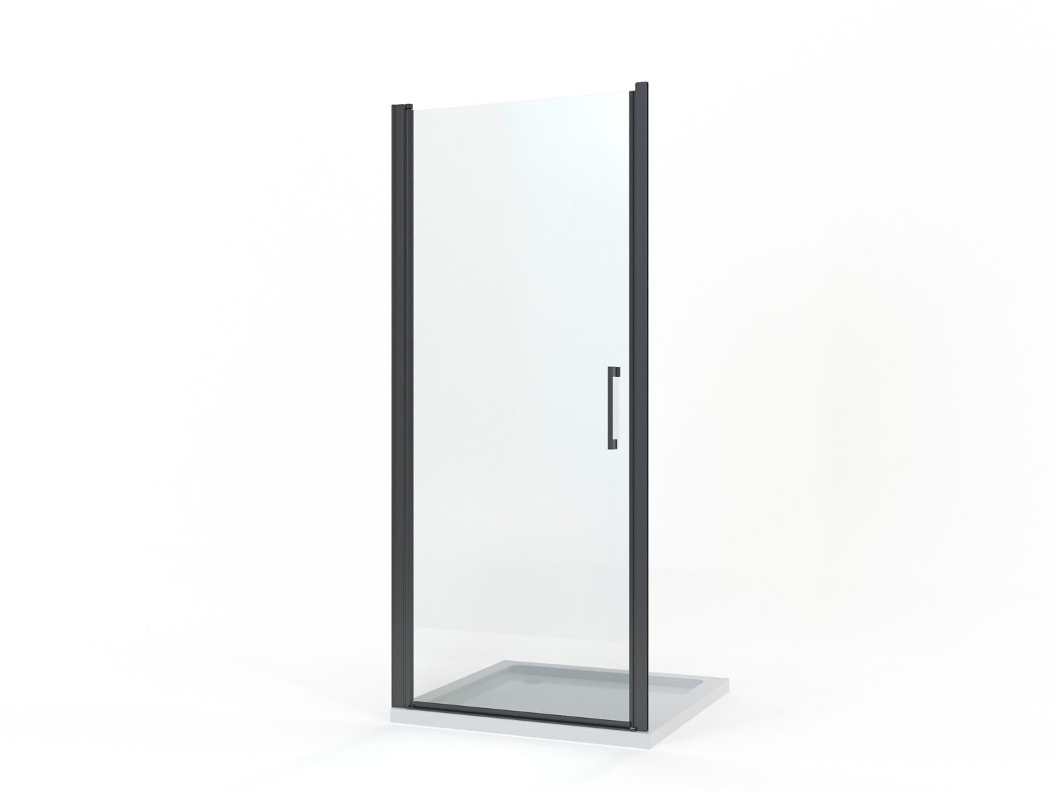Douchecabine Frameless Zwart deur