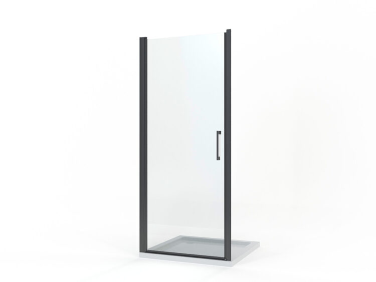 Douchecabine Frameless Zwart deur
