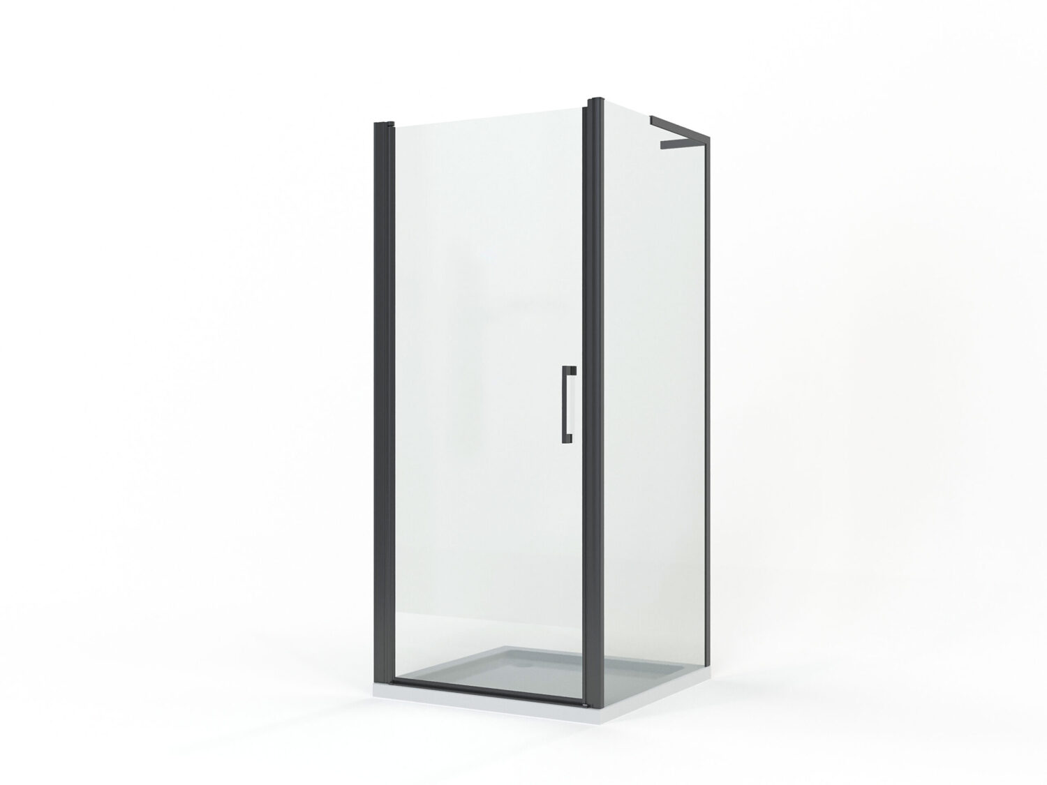 Douchecabine Frameless Zwart cabine