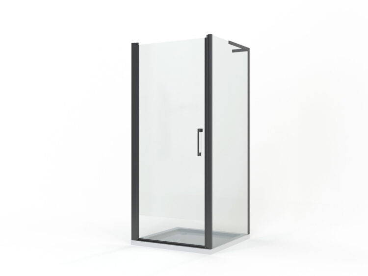 Douchecabine Frameless Zwart cabine