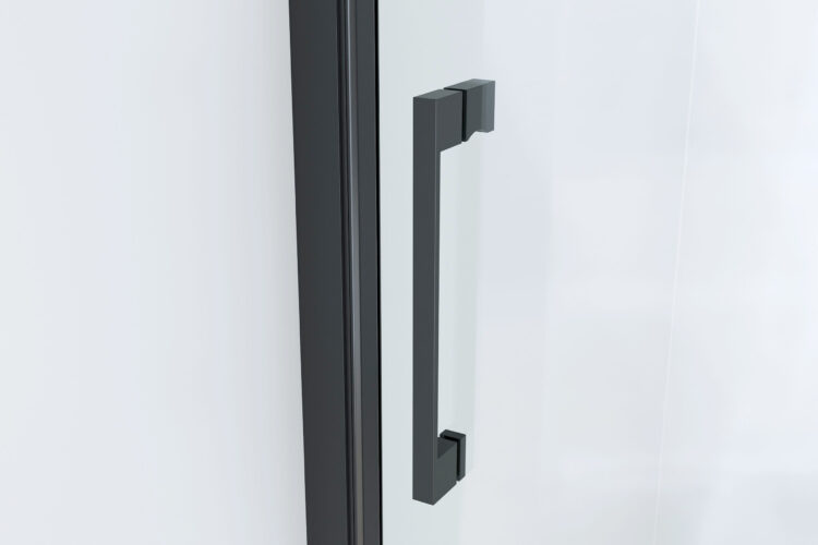 Douchecabine Frameless Zwart handvat