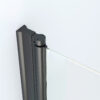 Douchecabine Frameless Zwart liftscharnier