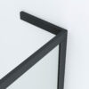 Douchecabine Frameless Zwart muurprofiel