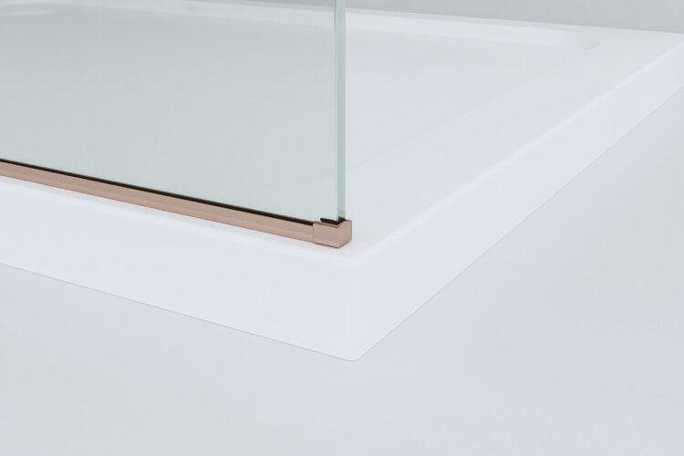 10 mm. Inloopdouche helder glas (Bronzen profielen) - Afbeelding 6