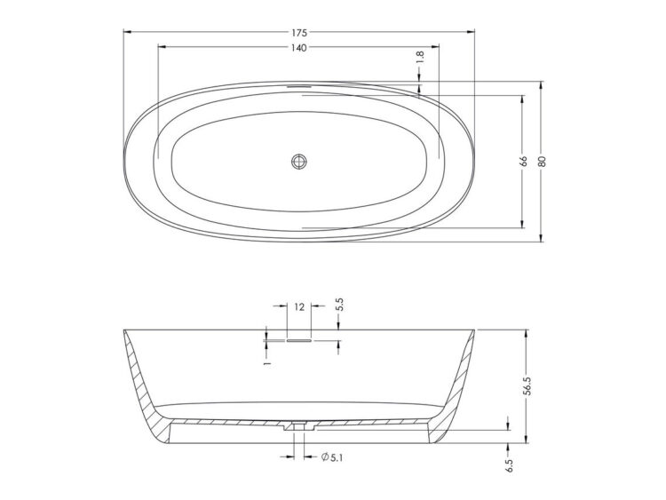 RIHO Oval top design en 10 jaar garantie - Afbeelding 5