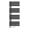 Elektrische radiator matzwart 120 x 50 cm