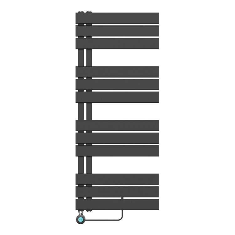 Elektrische radiator matzwart 120 x 50 cm