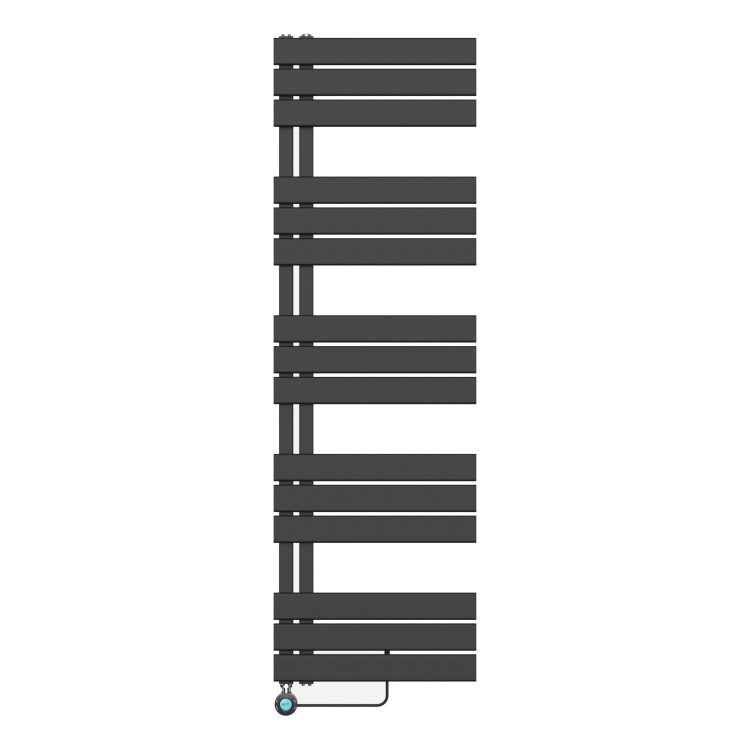 Elektrische radiator matzwart 160 x 50 cm