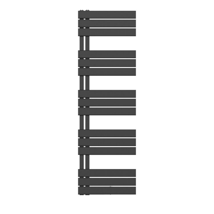 Handdoekradiator Links Zwart 50 cm breed (3 afmetingen) - Afbeelding 2