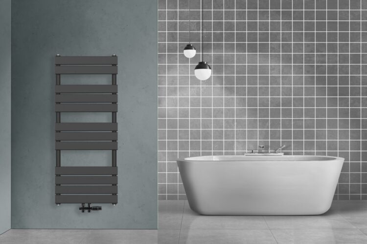 Radiator Middenaansluiting Zwart