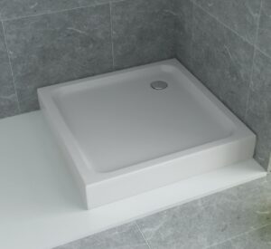 Opbouw douchebak acryl vierkant (2 afmetingen)