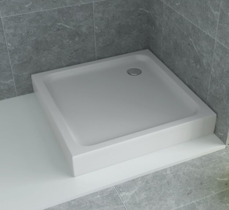 Opbouw douchebak acryl vierkant (3 afmetingen) - Afbeelding 2