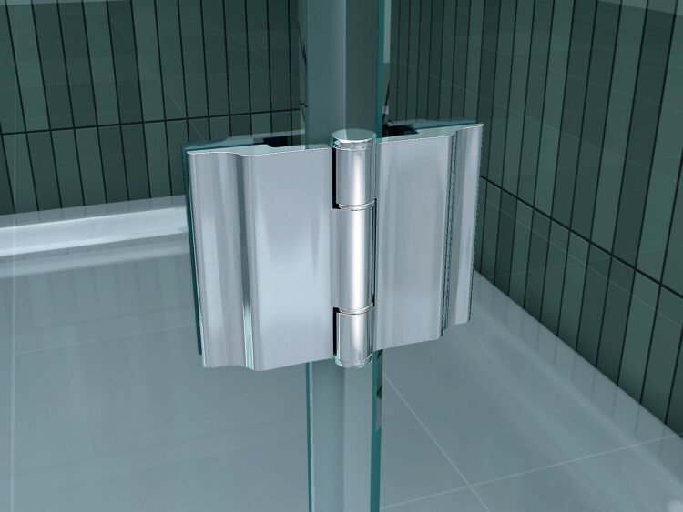 Douchecabine vierkant model met draaideur (beperkte hoogte 170 cm) - Afbeelding 5