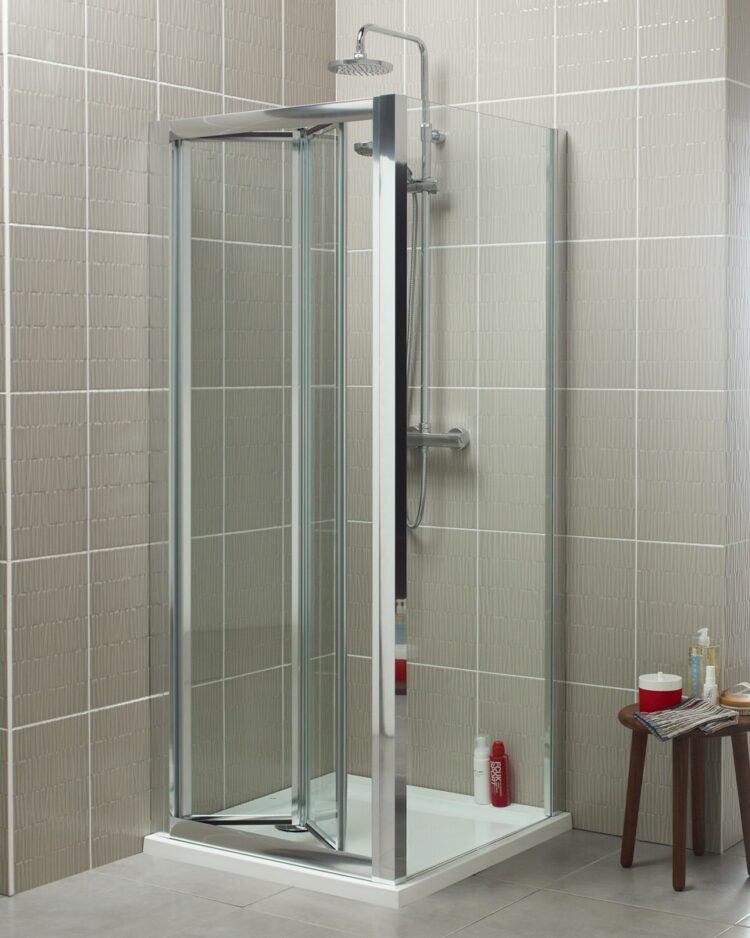FORM&STYLE Douche vouwdeur MODENA voor nis of zijwand helder glas incl. antikalk 90 cm chroom kopen