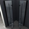 Vouwdeuren Mat Zwart productfoto