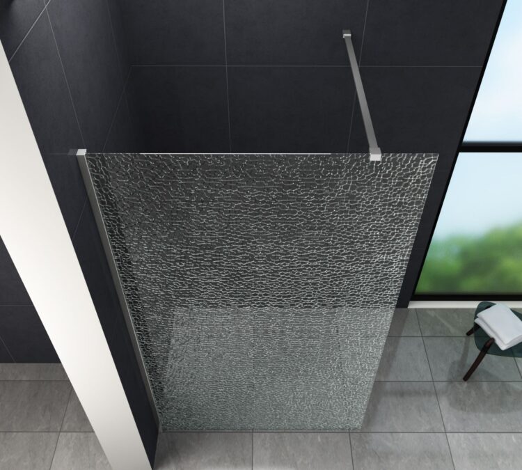 10 mm Inloopdouche met gebroken glas bovenaanzicht