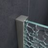 10 mm Inloopdouche met gebroken glas muurprofiel
