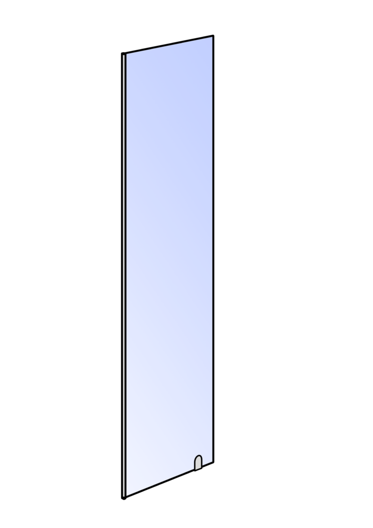 Inloop douchewand Verona (Div. breedtes: 80-90-95-105-115 cm) - Afbeelding 4