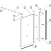8mm Inloopdouche 220 cm hoog explosietekening