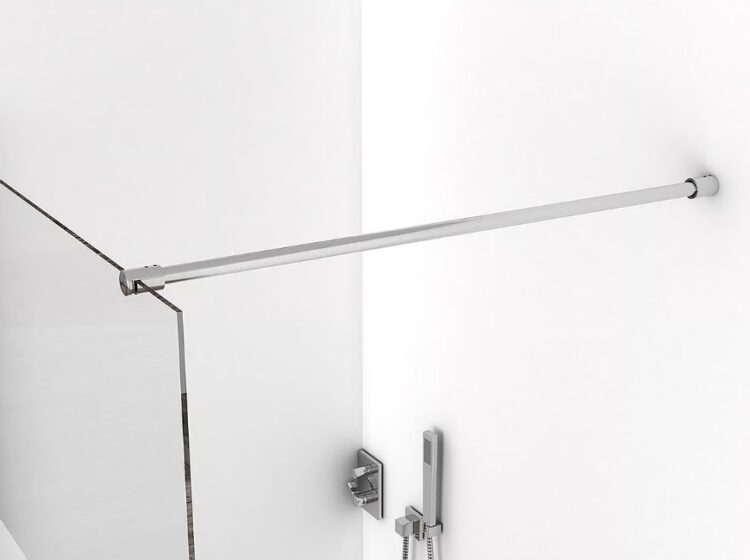8mm Inloopdouche 220 cm hoog stabilisatiestang