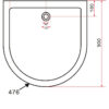 Douchecabine B.28 U vorm