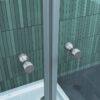U vorm douchecabine met een glas hoogte van 180 cm