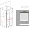 Afmetingen DD.24 douchecabine