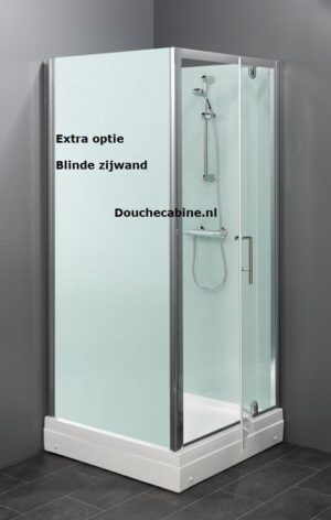 Trento Basic BW complete douchecabine met draaideur en thermostaatkraan
