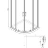 Douchecabine NE.28 afmetingen