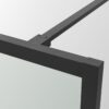 8mm inloopdouchewand matzwart kader details