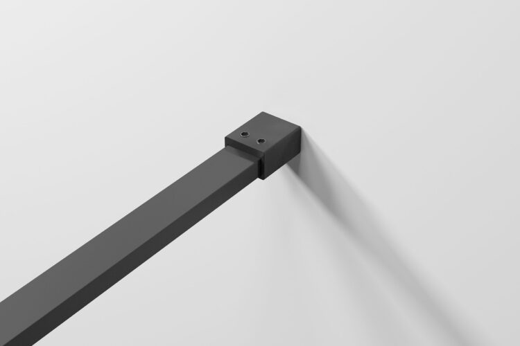 8 mm inloopdouche matzwart kader stabilisatiestang