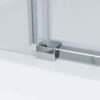 Detail geleider schuifdeur chroom