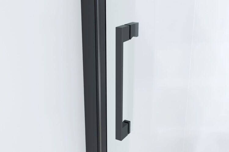 Detail handvat draaideur matzwart+