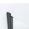 Detail muurprofiel draaideur matzwart
