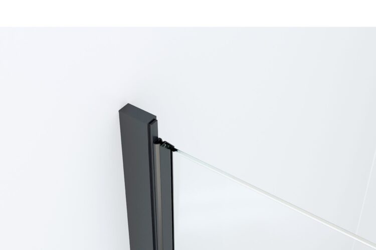 Detail muurprofiel draaideur matzwart