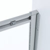Detail muurprofiel schuifdeur chroom