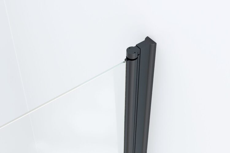 Nis douchedeur met matzwarte profielen 195 cm hoog (3 afmetingen) - Afbeelding 3