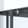 Detail rollers schuifdeur matzwart