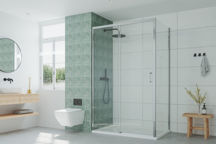 Douchecabine chroom productfoto