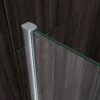 Douchecabine rechthoek chroom hoogte 190 cm muurprofiel