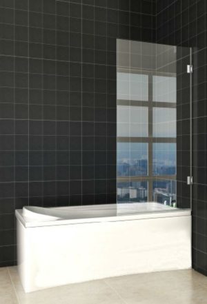 Wiesbaden profielloze draaibare badwand 80 x 150 cm
