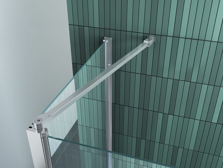 Badwand met zijwand 68-70 cm