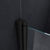 Badwand met mat zwarte profielen