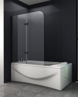 Badwand mat zwart